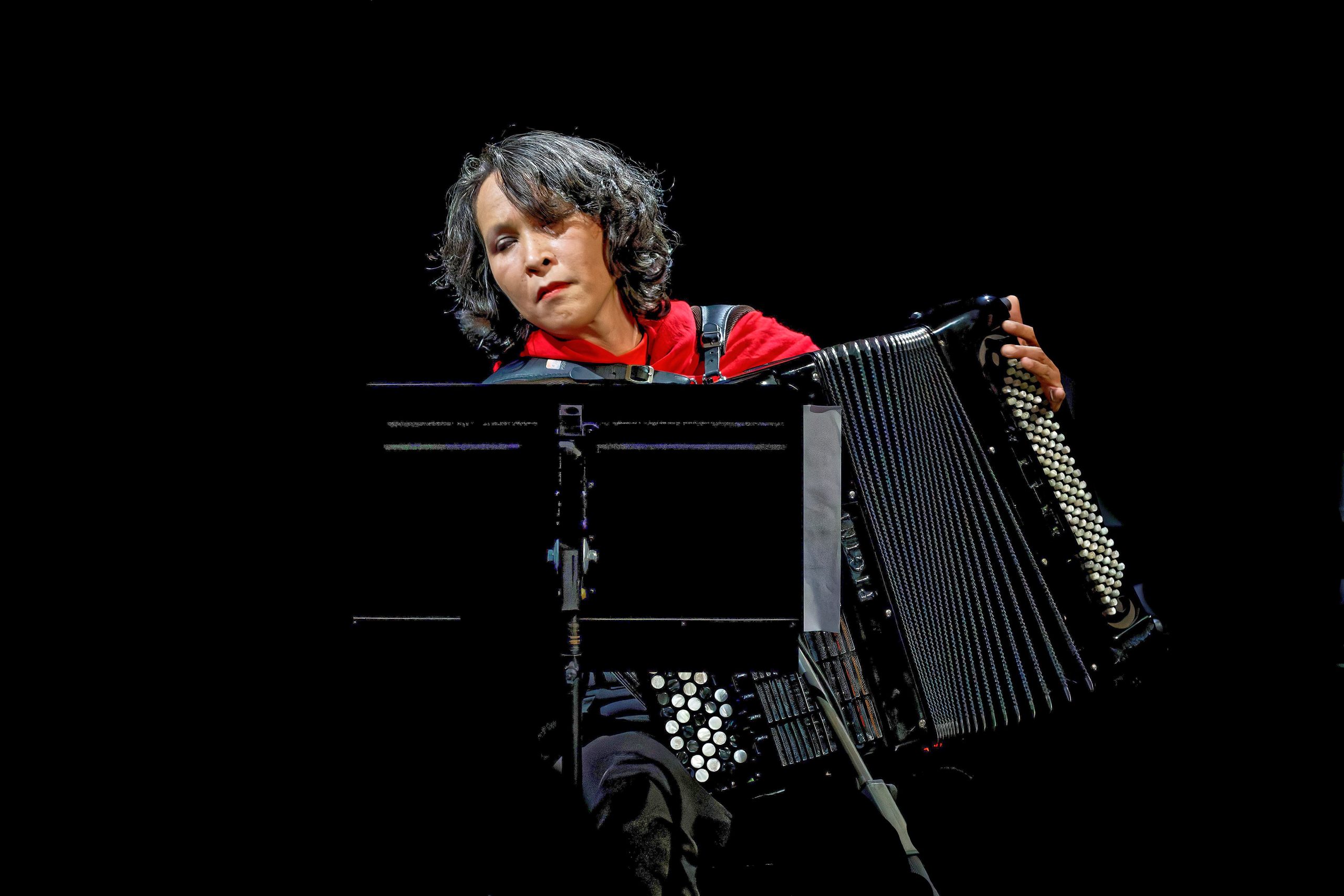 Aude Giuliano, Accordéoniste Concert des professeurs de l'école de musique et d'Art Dramatique Jacques Melzer.