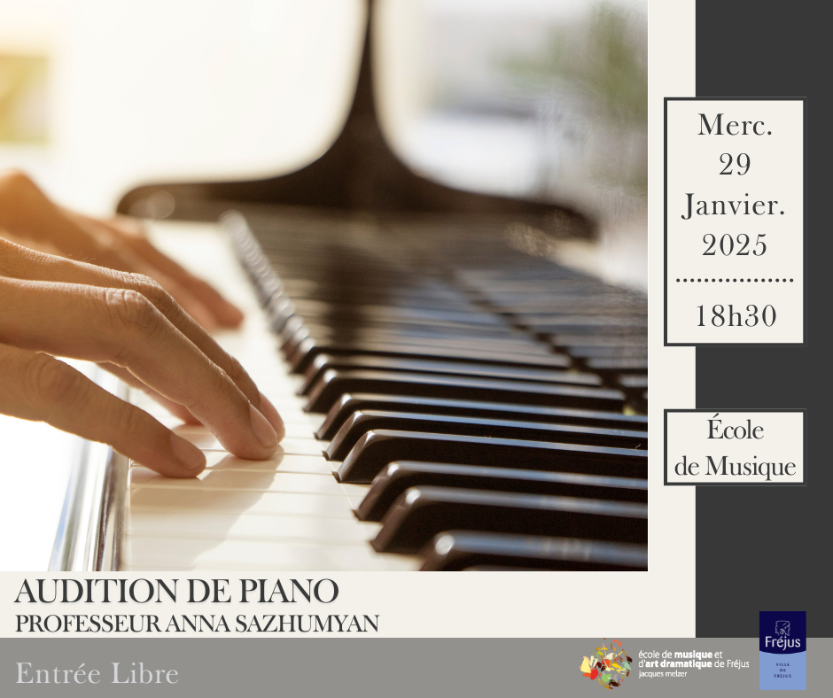 Audition de piano des élèves de Anna Sazhumyan à l'école de Musique et d'Art Dramatique Jacques Melzer