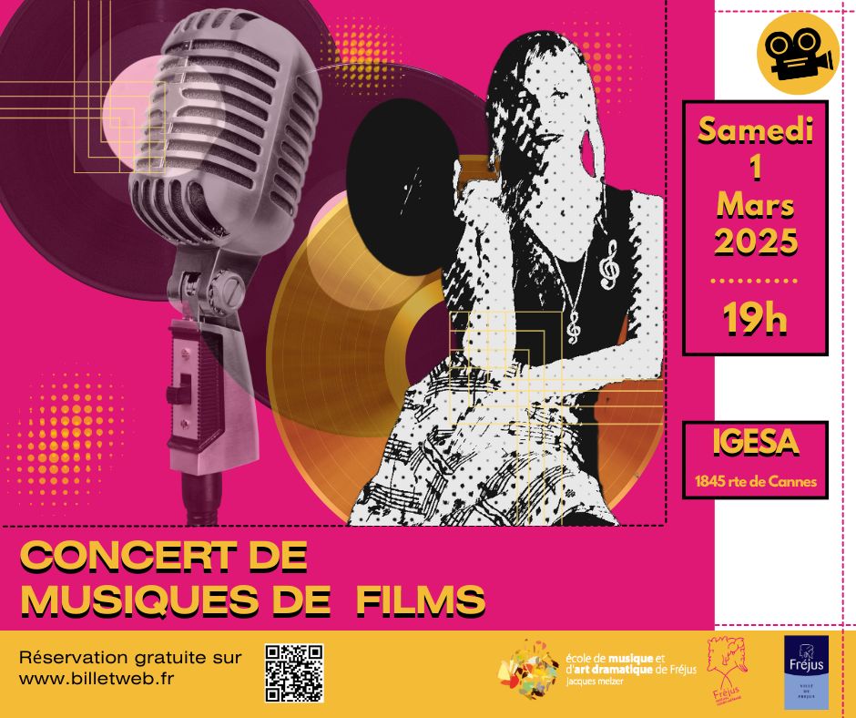 Concert de Musiques de Films École de Musique et d'art dramatique Jacques Melzer